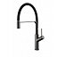 Grifo de cocina monomando flexible Sena black gun metal de Imex